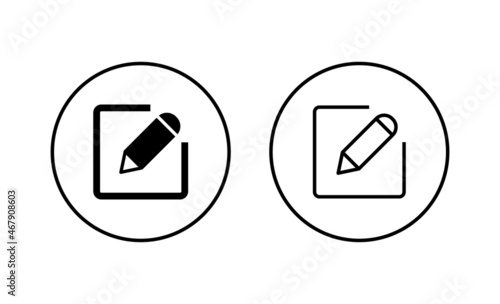 Free Download Edit icons set. edit document sign and symbol. edit text icon. pencil. sign up - GFXLoad