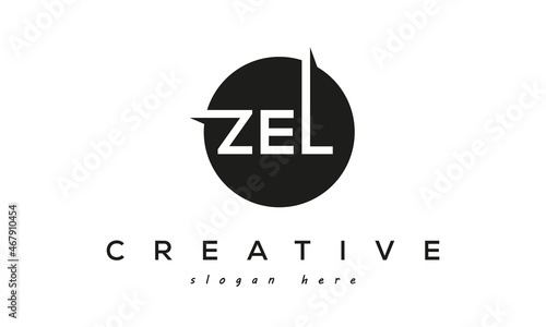 ZEL creative circle letters logo design victor	