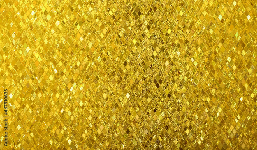Holographic gold texture. Rainbow foil. Glitter hologram effect. Stock