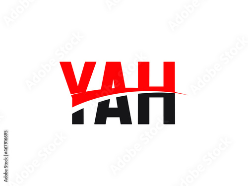 YAH Letter Initial Logo Design Vector Illustration photo