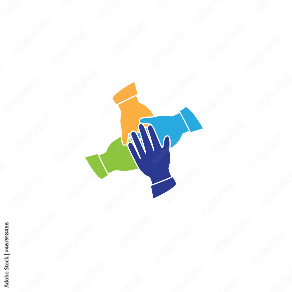 Fototapeta premium Teamwork icon isolated on white background. Teamwork icon for web site, app, marketing and logo. Creative business concept, vector illustration