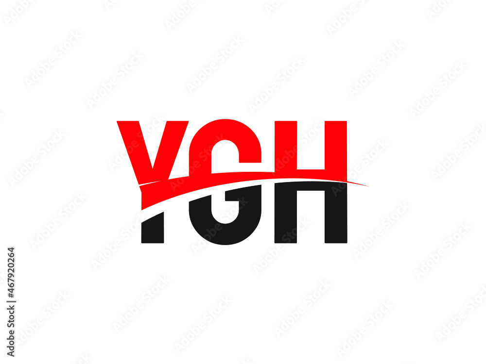 YGH Letter Initial Logo Design Vector Illustration
