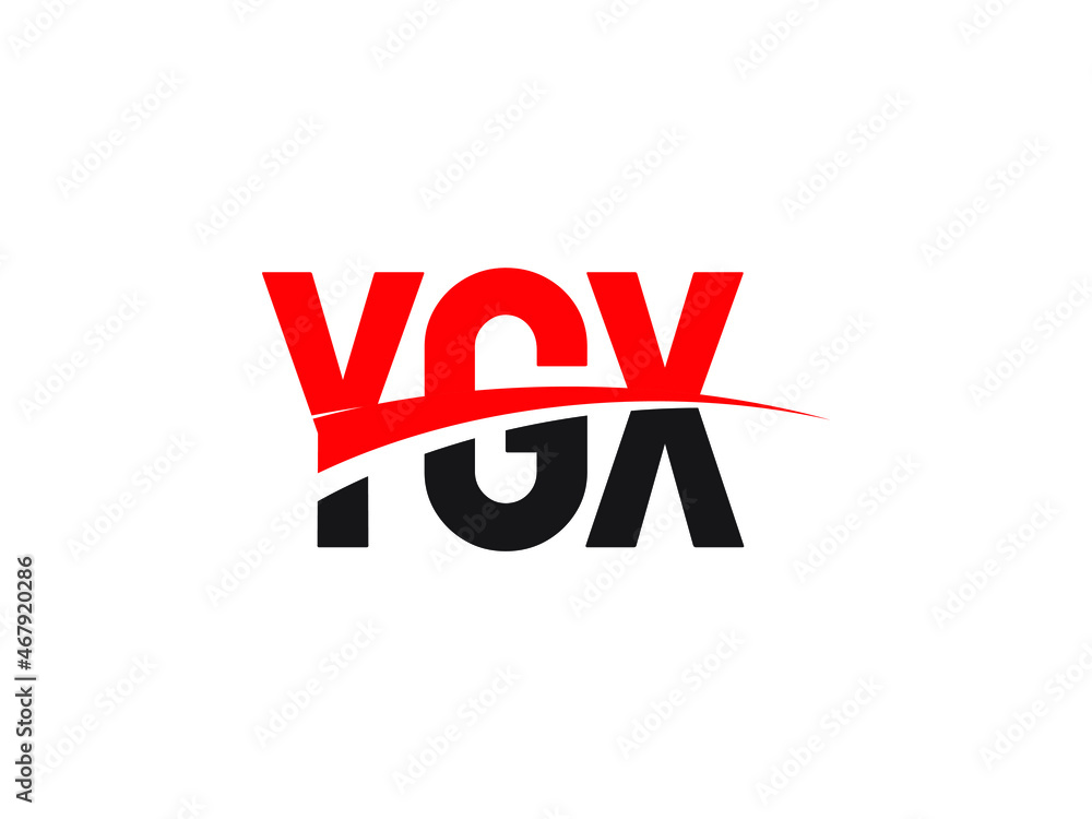 YGX Letter Initial Logo Design Vector Illustration