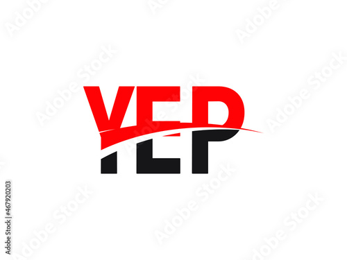 YEP Letter Initial Logo Design Vector Illustration