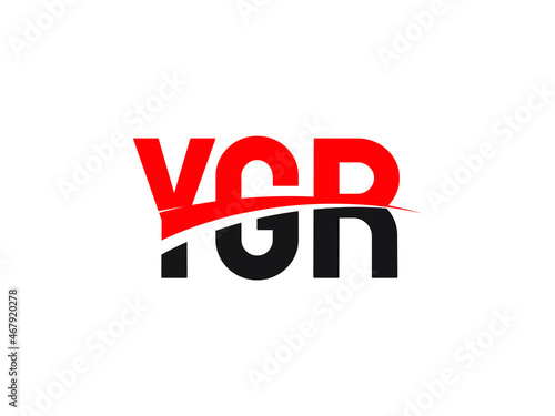 YGR Letter Initial Logo Design Vector Illustration