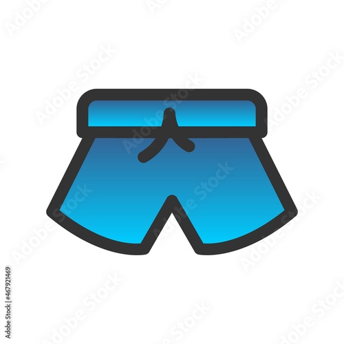 Trouser Filled Gradient Vector Icon Design