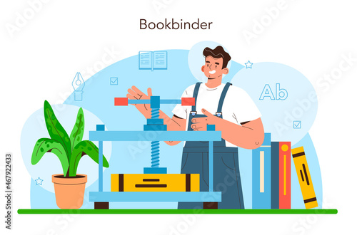 Book binding. Printing house technology, printed publications