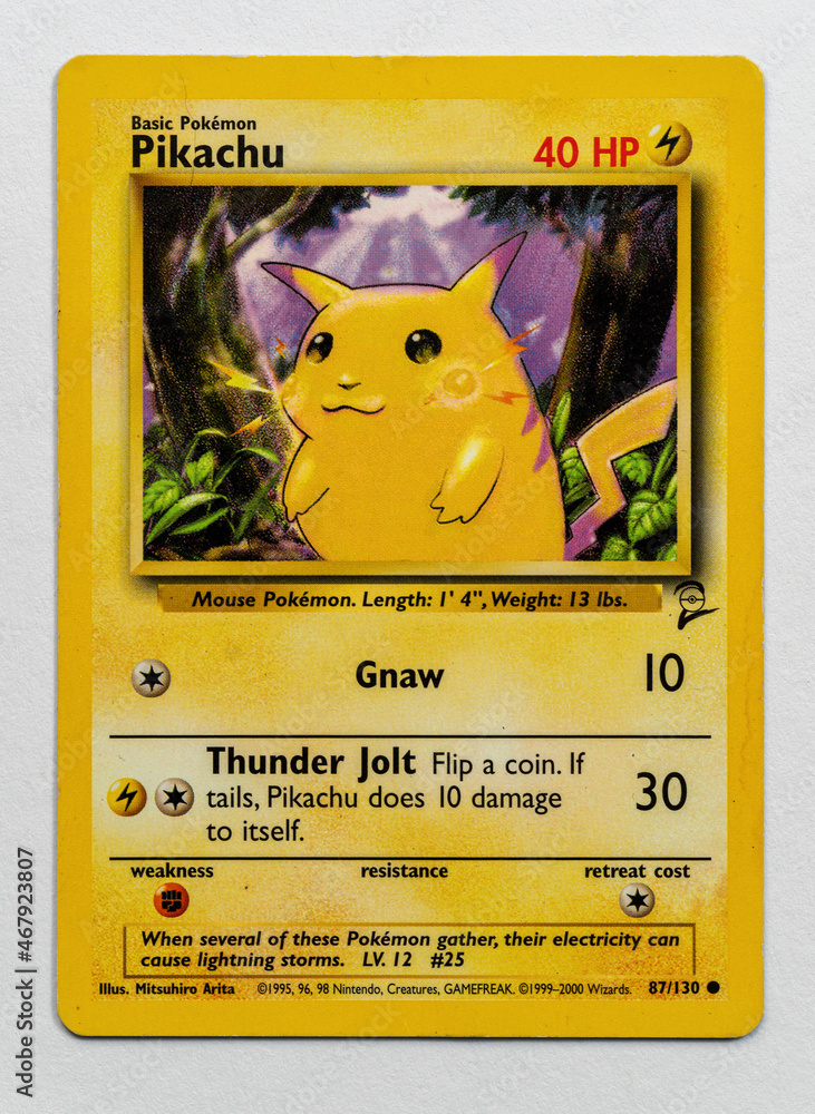 Hi-Res Pokémon! - Rescuing official Pokémon Art! on X: First iconic  illustration of Pikachu card, published as part of the Base Set (TCG) in  1996! 😍  / X