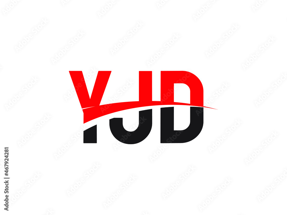 Fototapeta premium YJD Letter Initial Logo Design Vector Illustration