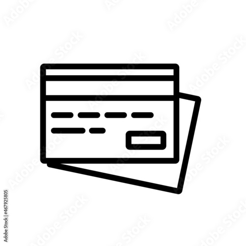 Minimal thin line e-commerce icon set.