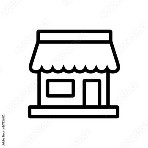 Minimal thin line e-commerce icon set.