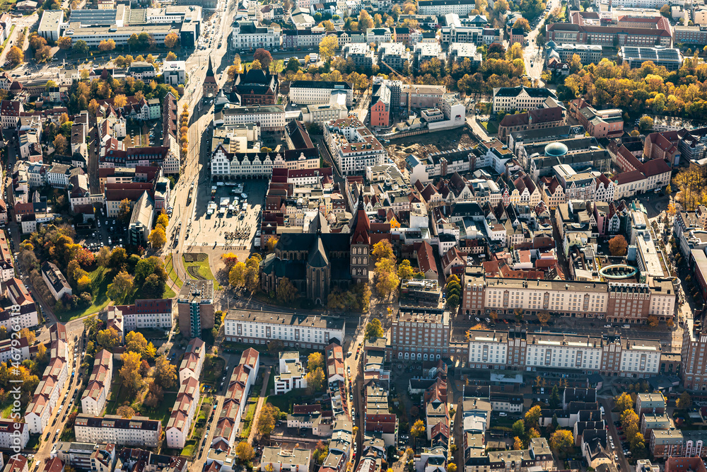 Luftbild von Rostock Warnemünde