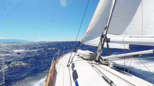 sailing on the sea