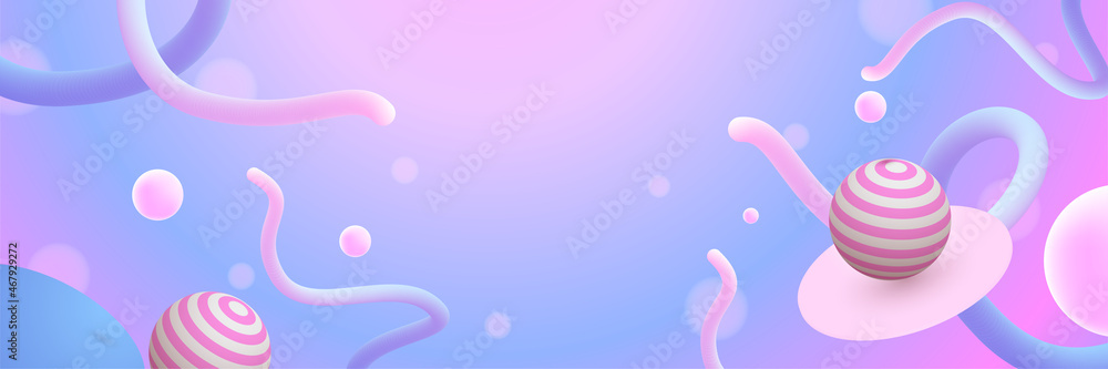 gaming banner background for  in pink and cyan metalic
