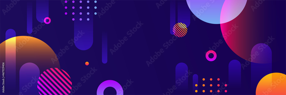 Modern blue purple abstract banner background design. Vector illustration design for presentation, banner, cover, web, flyer, card, poster, game, texture, slide, magazine, and powerpoint.