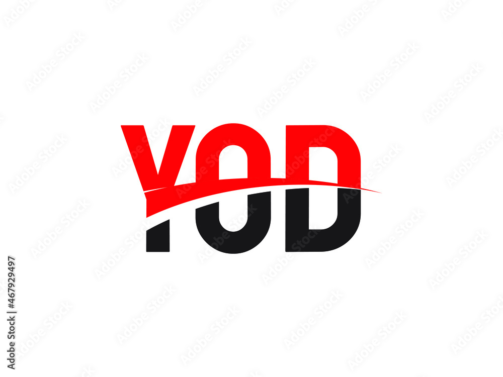 YOD Letter Initial Logo Design Vector Illustration YOD Letter Initial Logo Design Vector Illustration