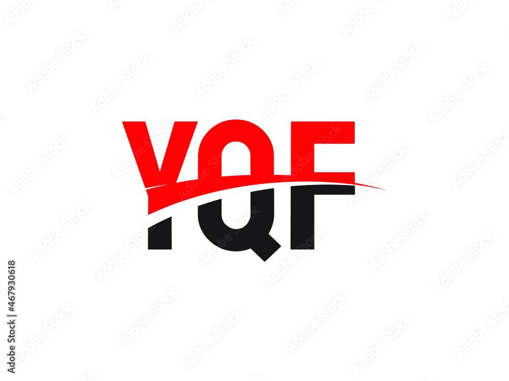 YQF Letter Initial Logo Design Vector Illustration