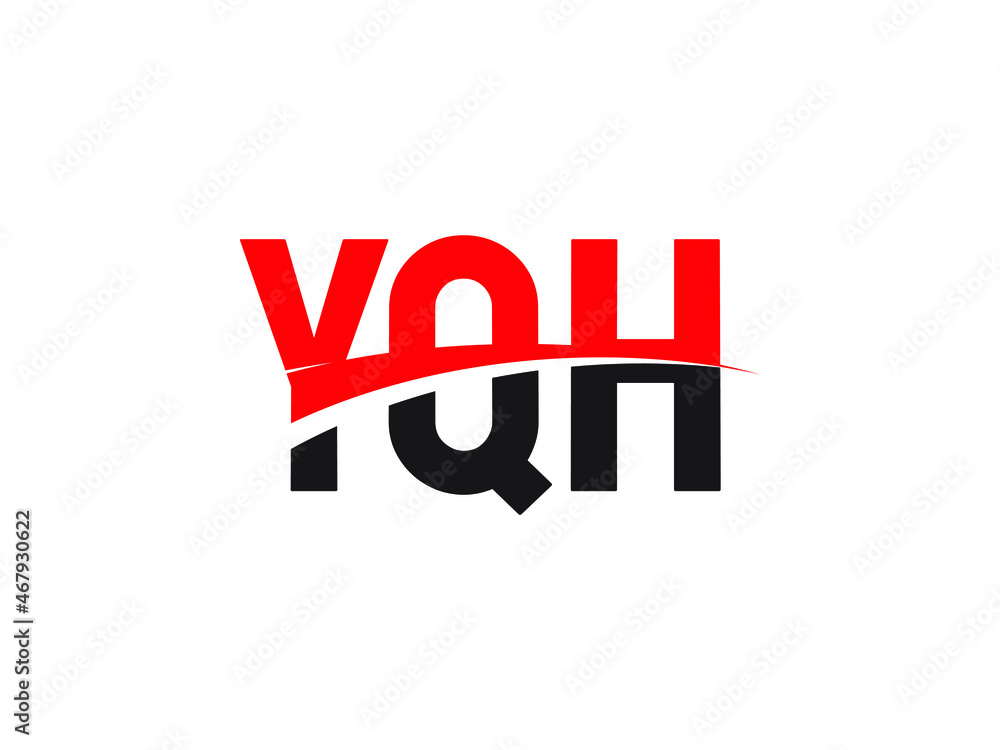 YQH Letter Initial Logo Design Vector Illustration