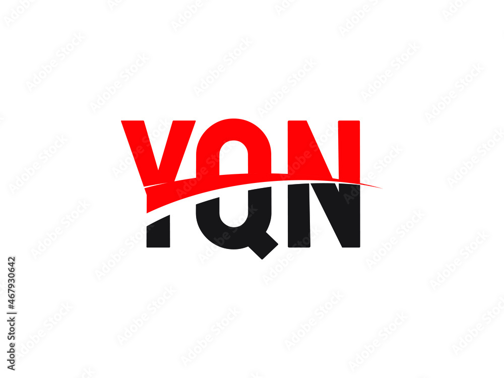 YQN Letter Initial Logo Design Vector Illustration