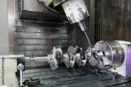 Tableau sur toile Precise measurement on the crankshaft