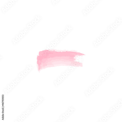 Lipstick swatch vector illustration, brush stroke vector