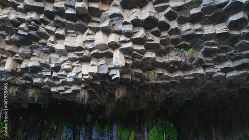 Symphony of Stones or Basalt Organ, Massive Basalt Column Formations at Garni Gorge, Armenia