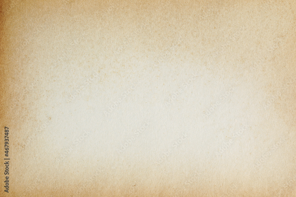 Old vintage yellowed paper background surface texture