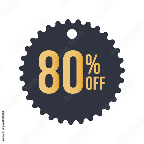 80% off sale banner template - big sale photo