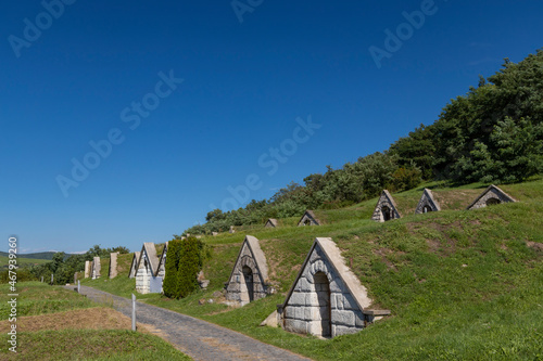 Gombos-hegyi pincesor in Hercegkut, UNESCO site, Great Plain, North Hungary photo