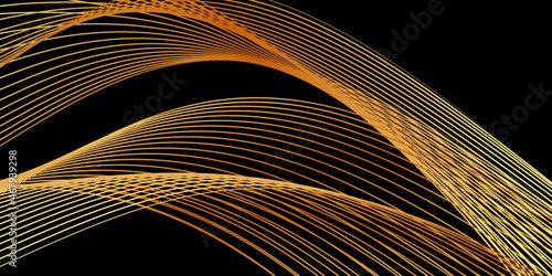 Modern black and gold background