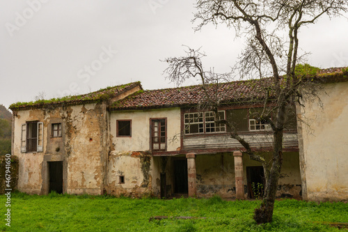 Monastery of San Antolin de Bedon in Asturias - Spain. photo