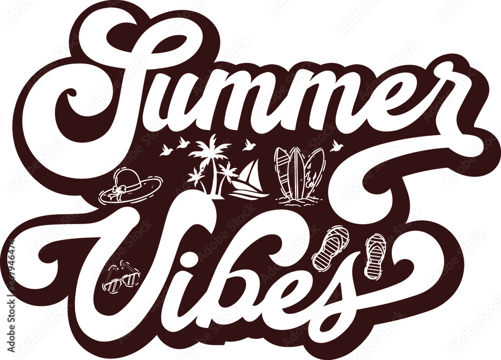 Summer Vibes Svg Cut File Summer Svg Palm Tree Svg Sun Svg Bird Svg