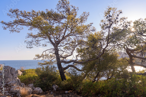 Romantic seashore scenery on the Lycian Way. Turkey