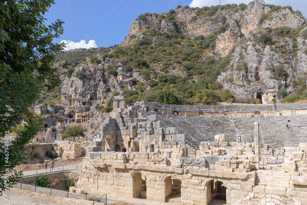 Ancient theater in Myra. Demre, Turkey
