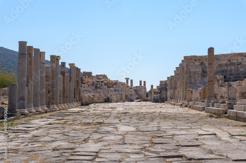 Columns of Main Avenue in ancient city Patara.