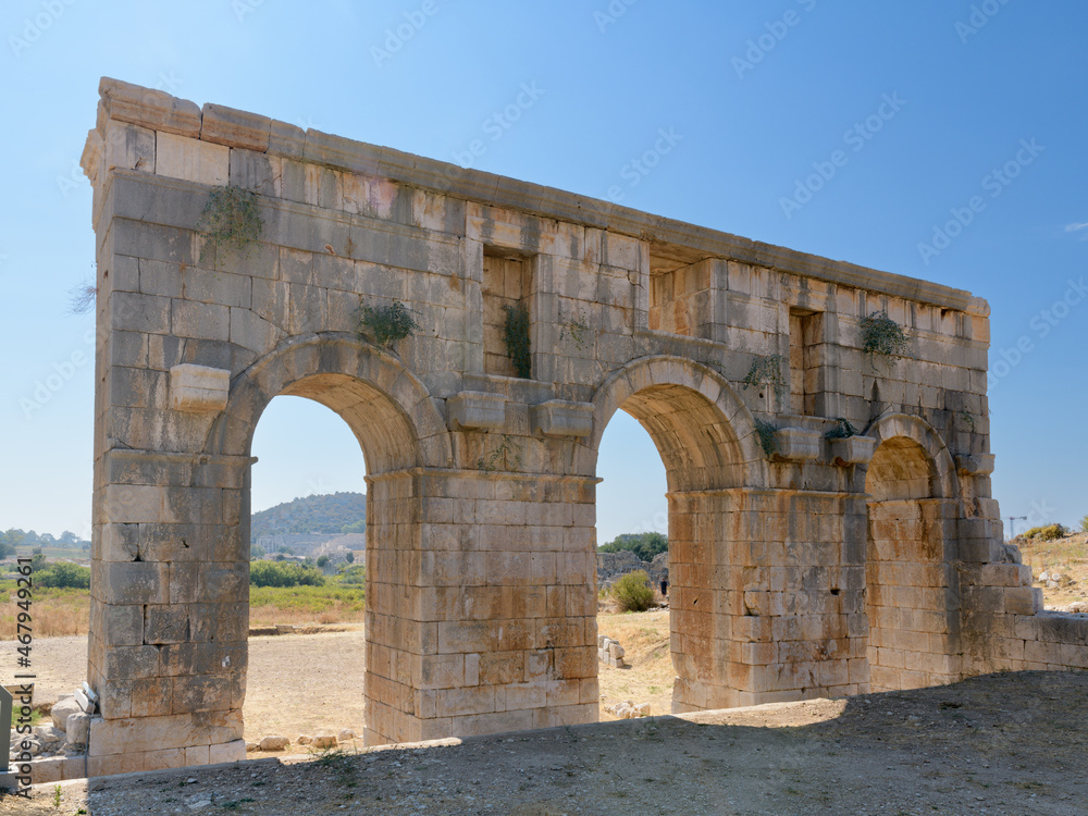 The city gate at ancient city Patara