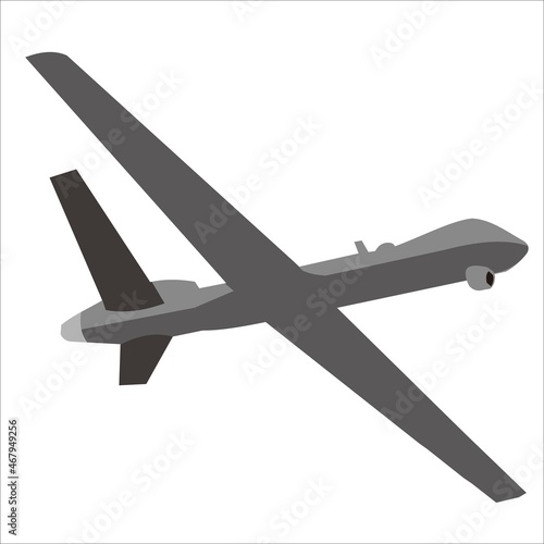 military drone ripper  surveillance technology vector design