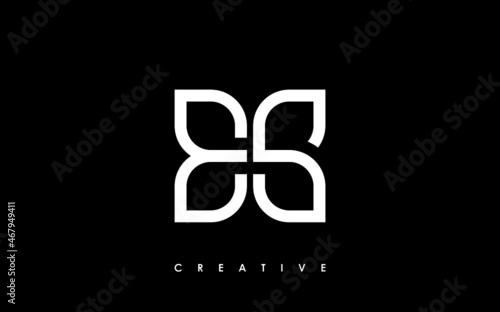 ES Letter Initial Logo Design Template Vector Illustration