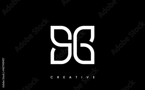SG Letter Initial Logo Design Template Vector Illustration