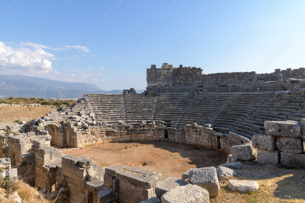 Theatre at ancient city Xanthos. Theatre at ancient city Xanthos.