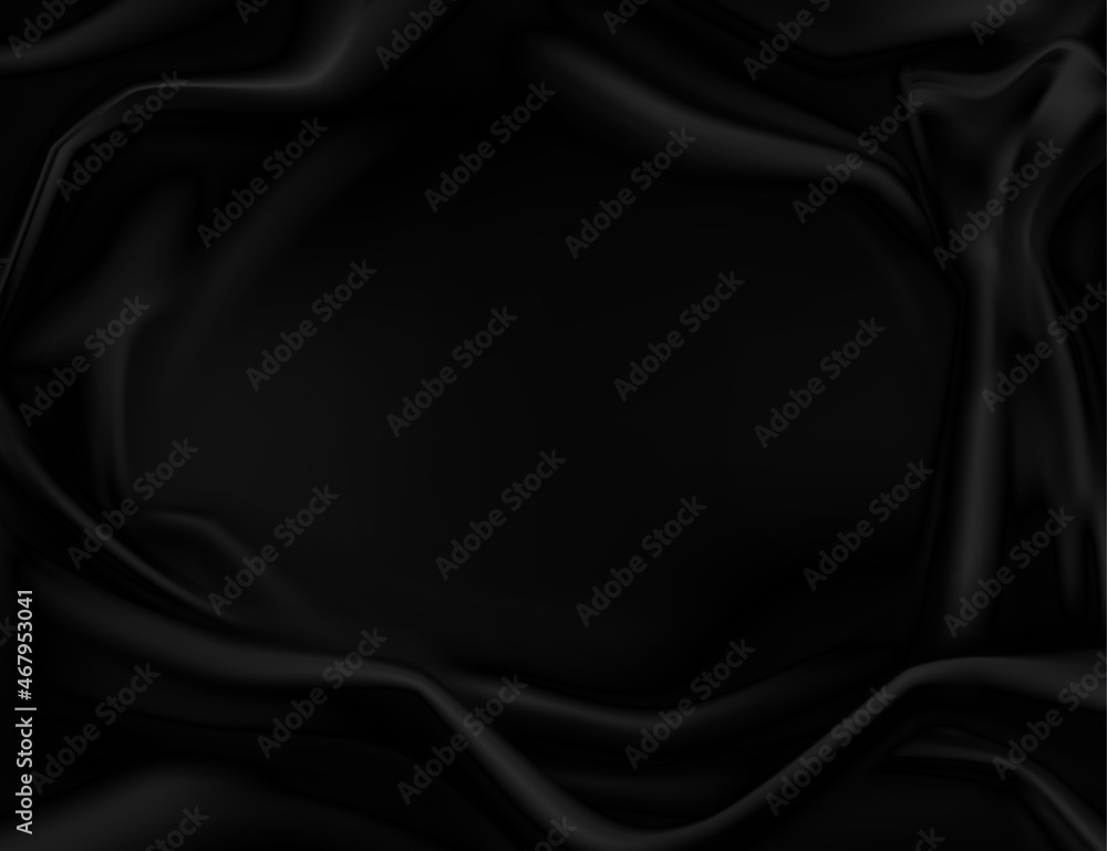 Vector texture black silk background