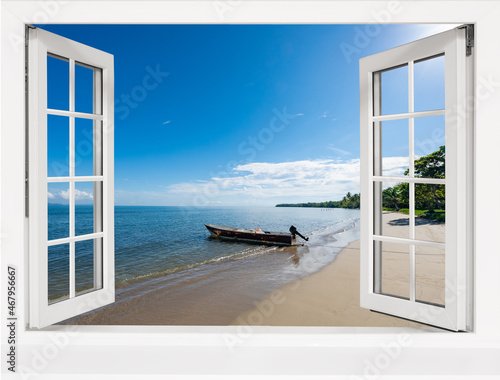 Ocean view window
