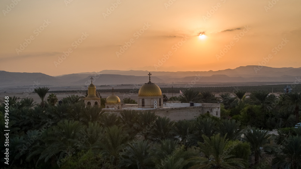 Deir Hajla is the Arabic name of the Greek Orthodox Monastery of Saint Gerasimus (officially the Holy Monastery of Saint Gerasimos of the Jordan). It is located on the West Bank, west of the River 