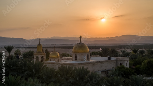 Deir Hajla is the Arabic name of the Greek Orthodox Monastery of Saint Gerasimus (officially the Holy Monastery of Saint Gerasimos of the Jordan). It is located on the West Bank, west of the River  photo