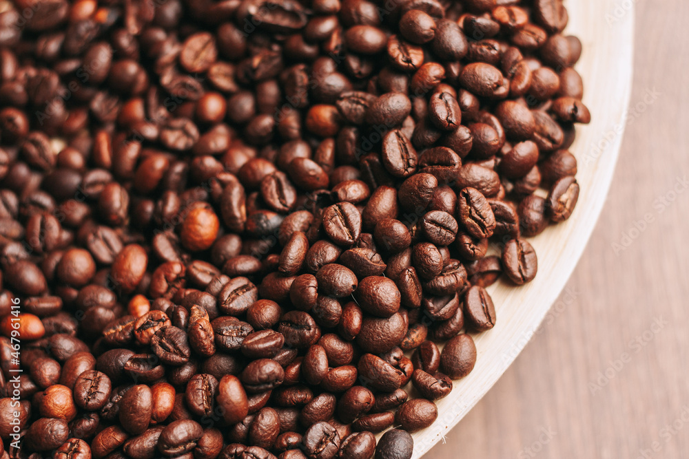 Fototapeta premium a cup of coffee freshly brewed beverage view from above