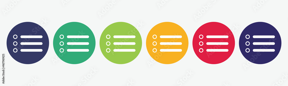 Collection of 6 buttons with interface icon. Collection of 6 buttons with interface icon.
