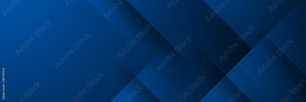 Fototapeta premium Abstract banner design with blue geometric background. Blue banner background. Vector abstract graphic design banner pattern background template.