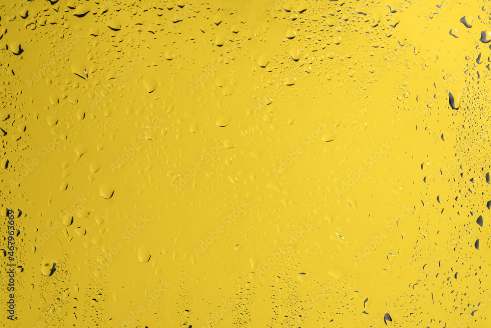 Yellow backgrond with water drops. Yellow backgrond with water drops.