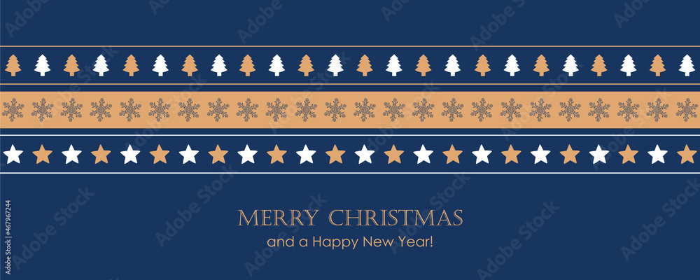 christmas card with pattern tree star and snowflake border christmas card with pattern tree star and snowflake border