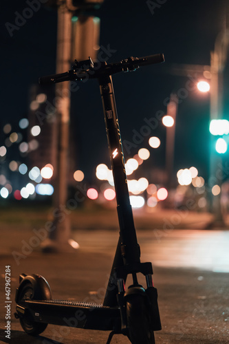 electroscooter in night photo